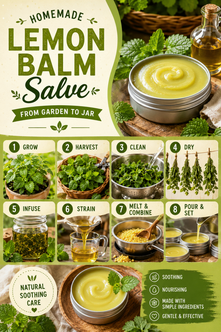 DIY Lemon Balm Salve Recipe Easy Homemade Herbal Skin Balm for Natural Relief