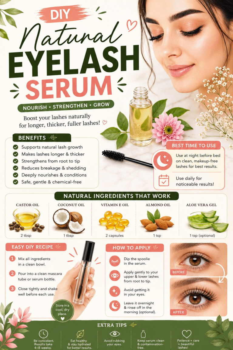 DIY Natural Eyelash Serum Recipe for Longer, Thicker  Healthier Lashes Naturally