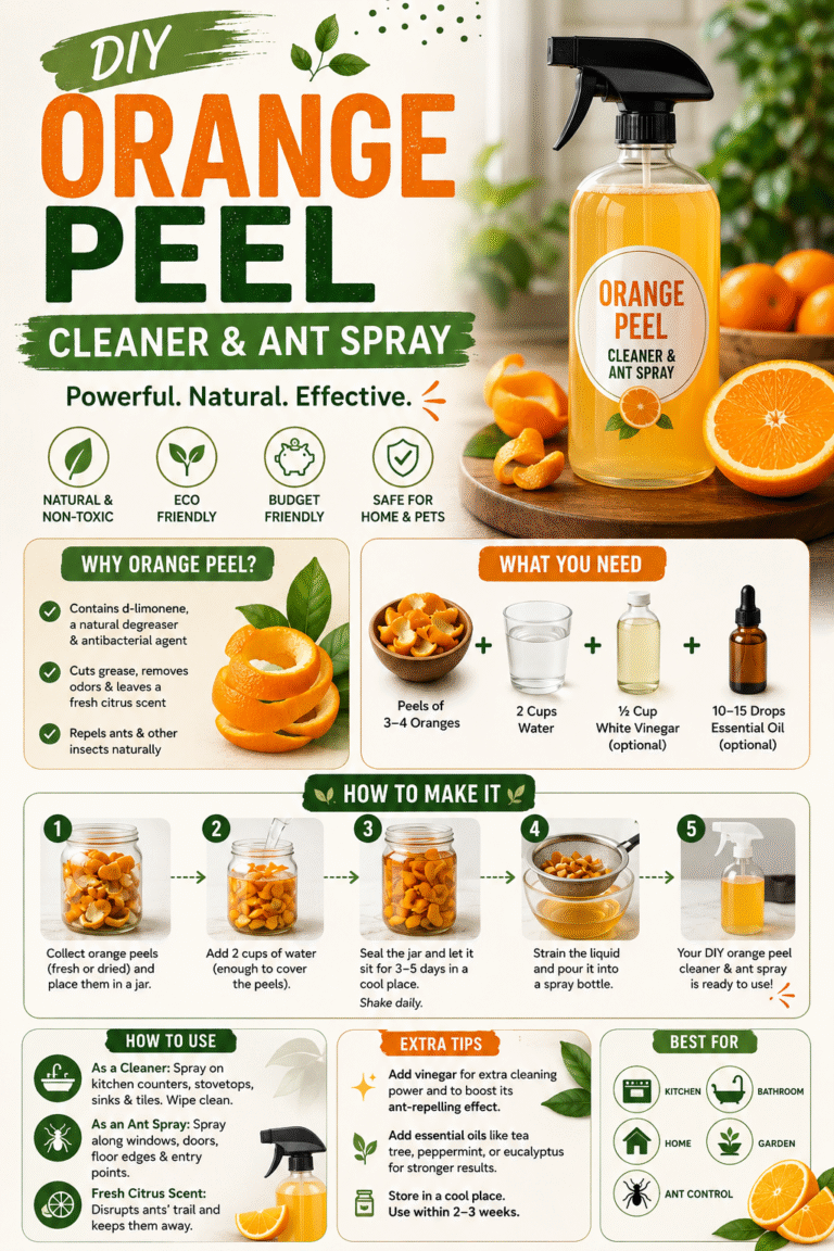 DIY Orange Peel Cleaner  Natural Ant Spray  Non-Toxic Eco-Friendly DIY Recipe