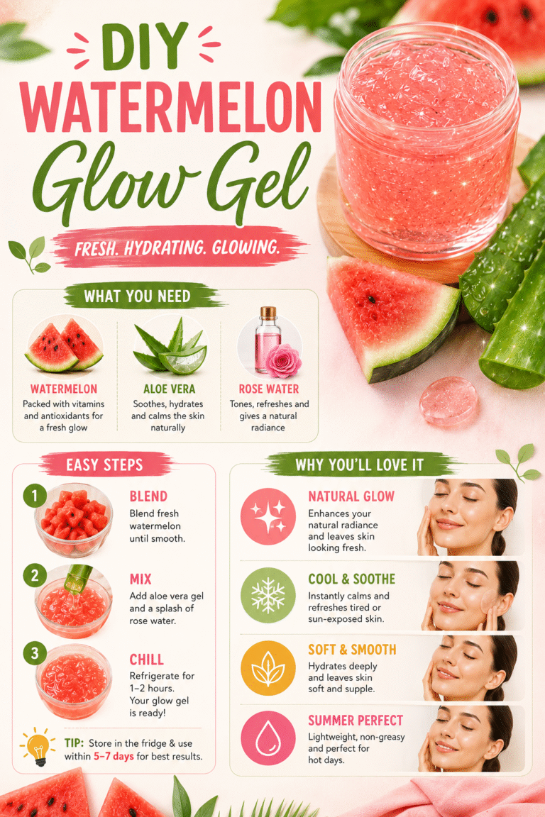 DIY Watermelon Glow Gel Recipe  Aloe Vera Skincare for Radiant Summer Skin