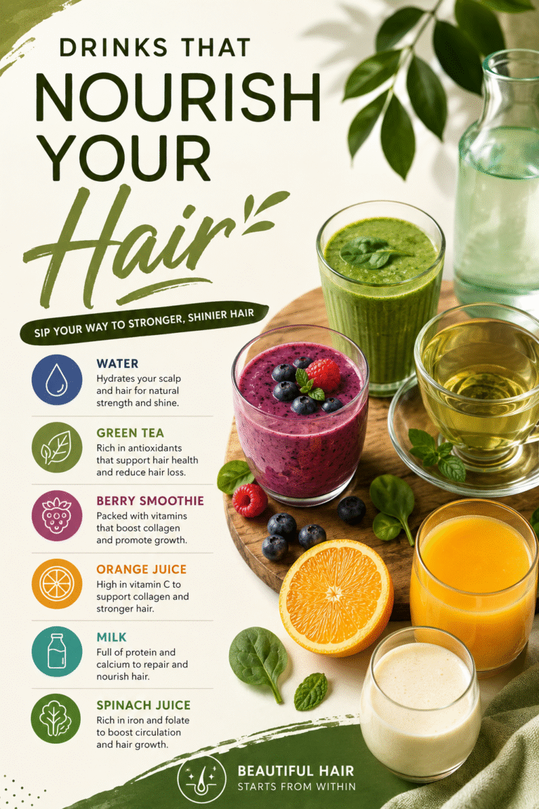 Best Drinks for Stronger, Healthier Hair Growth Naturally
