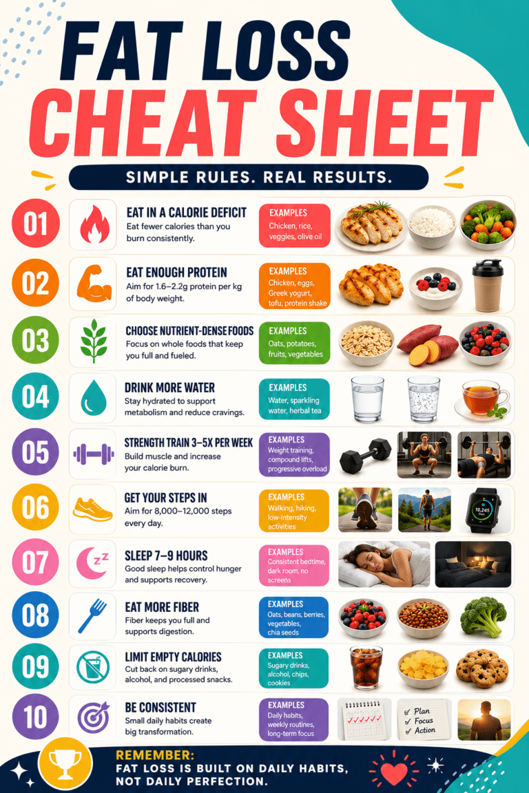 Fat Loss Cheat Sheet 10 Proven Rules for Faster Weight Loss Results