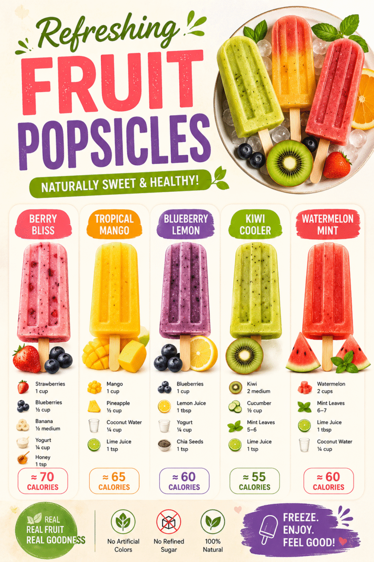 Healthy Fruit Popsicles Recipes 5 Easy Homemade Frozen Treats for Summer Snacks