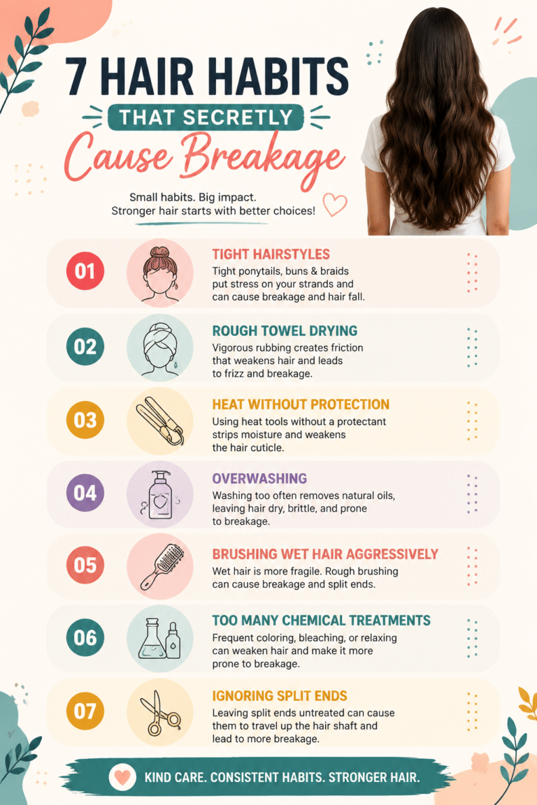 7 Hair Habits That Cause Breakage  Damage  Healthy Hair Tips for Stronger Hair