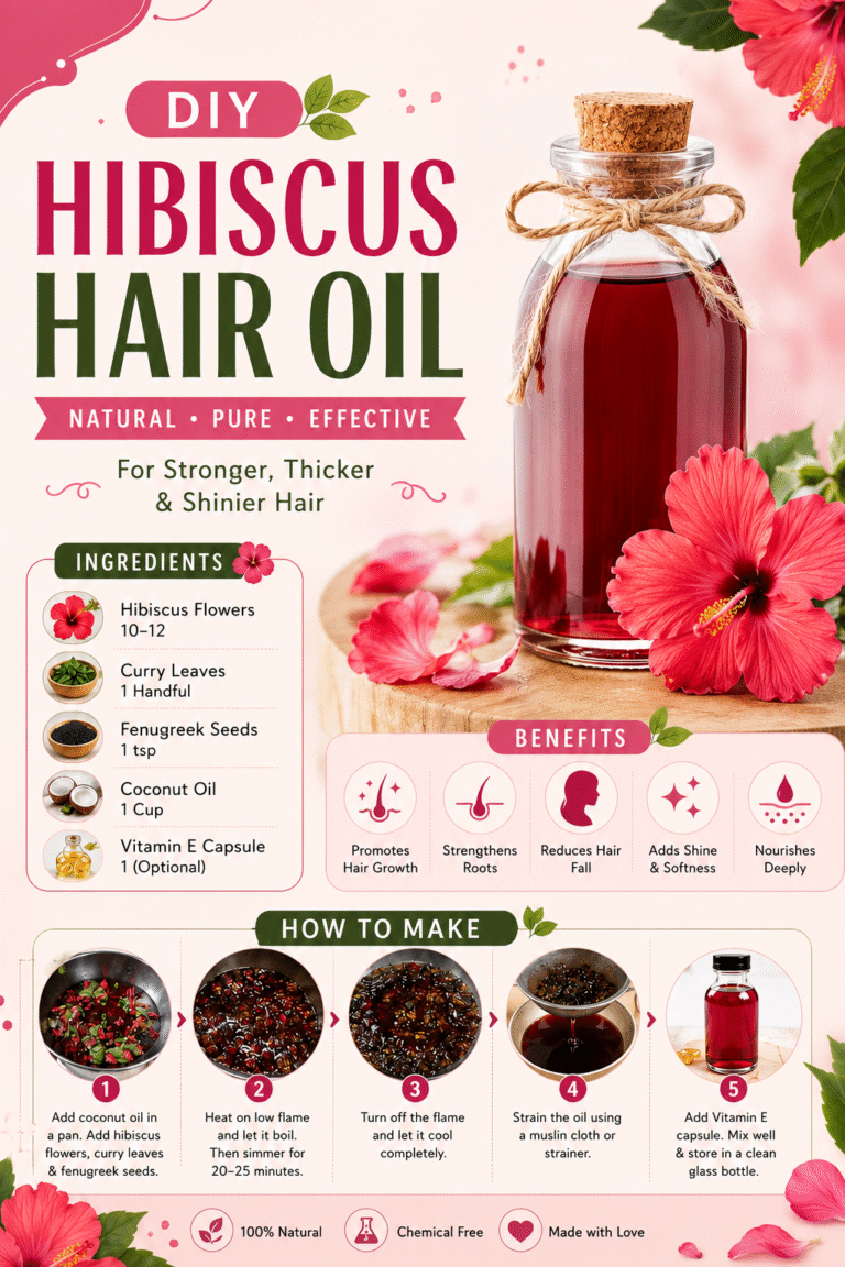 DIY Hibiscus Hair Oil for Faster Hair Growth  Natural Recipe for Thick, Healthy Hair
