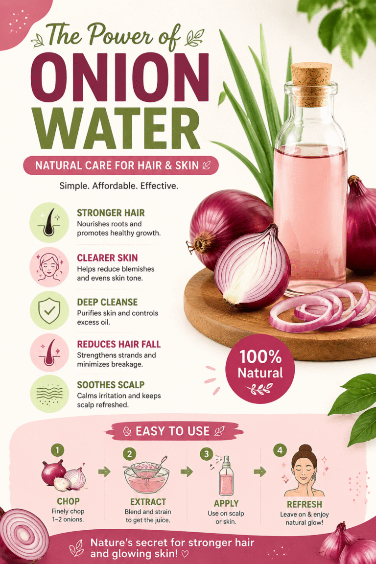 Natural Skin Care Onion Water Benefits for Glowing Skin  Healthy Hair