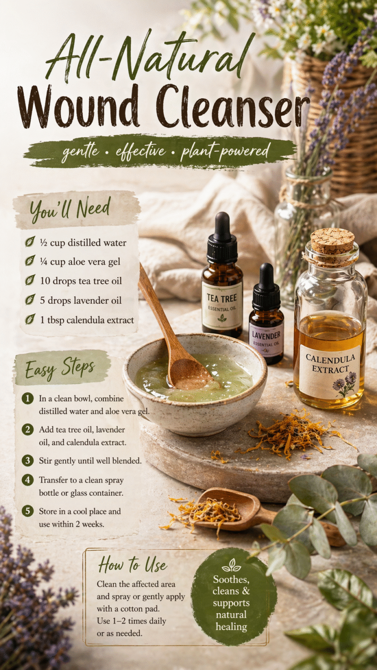 Natural Wound Disinfectant Recipe Herbal Antiseptic for Cuts  Scrapes