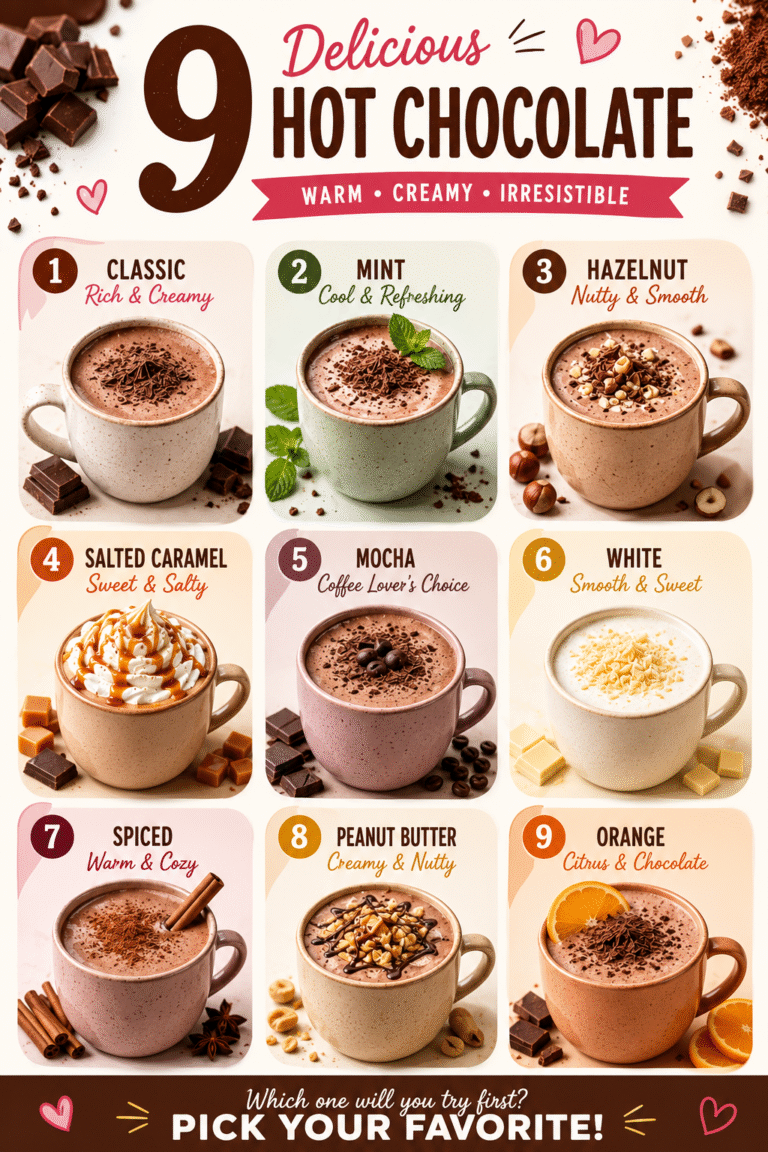 9 Cozy Hot Chocolate Recipes to Warm Up Winter  Easy Homemade Hot Cocoa Ideas