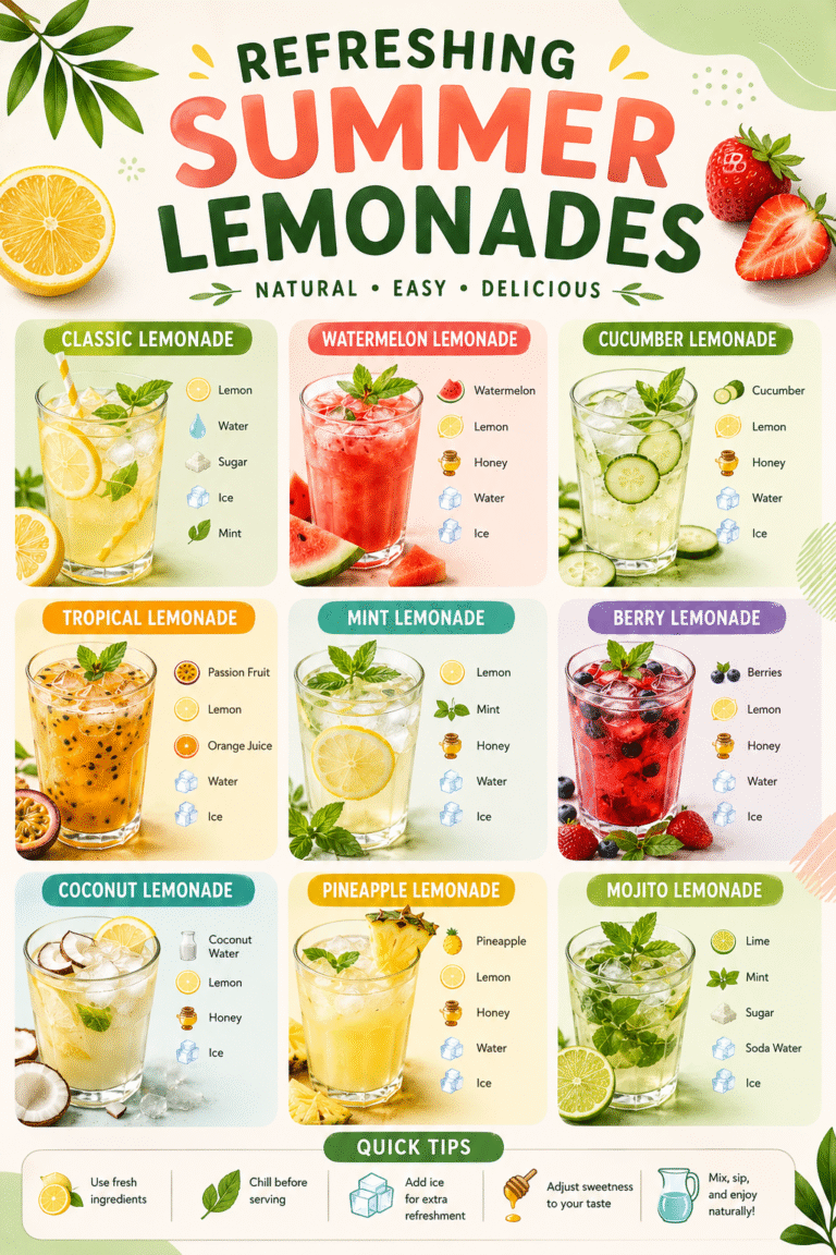 9 Refreshing Summer Lemonade Recipes to Stay Cool  Easy Homemade Drink Ideas