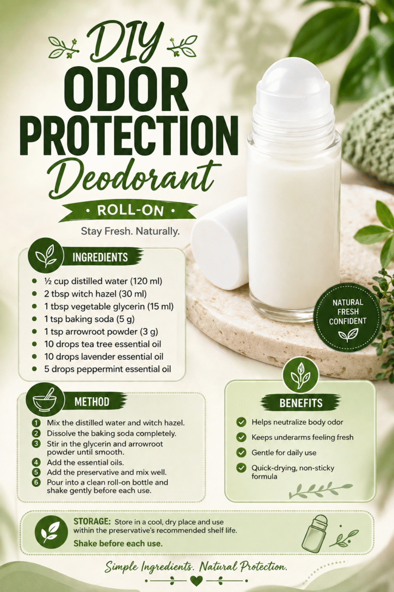 DIY Natural Roll-On Deodorant Recipe  Easy Homemade Deodorant That Actually Works