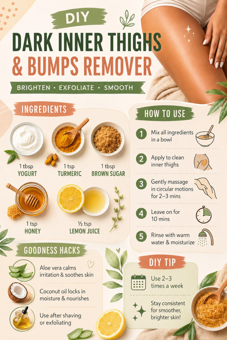 DIY Dark Inner Thigh Scrub Recipe for Smoother Brighter Skin Naturally