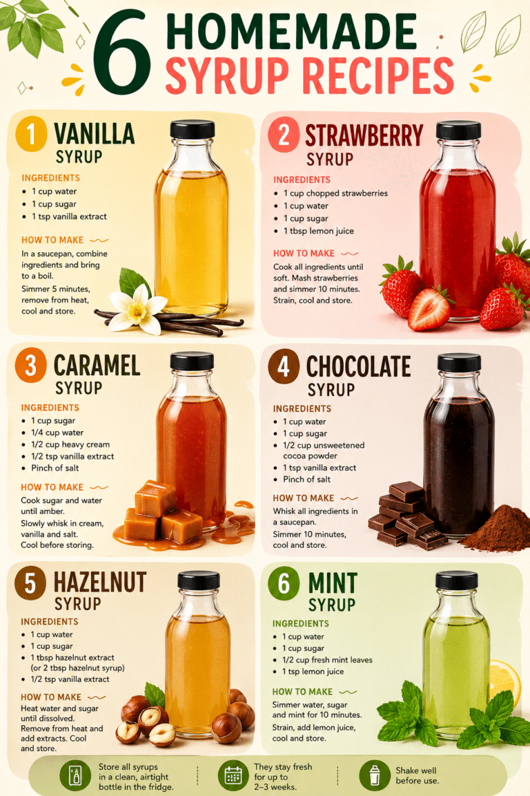 6 Easy Homemade Syrup Recipes for Coffee, Pancakes, Desserts  Drinks