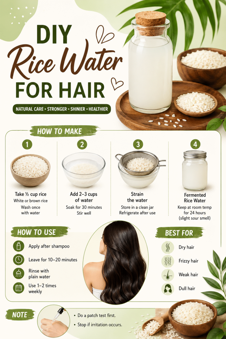 How to Make Rice Water for Hair Growth  DIY Natural Hair Rinse  Healthy Hair Tips