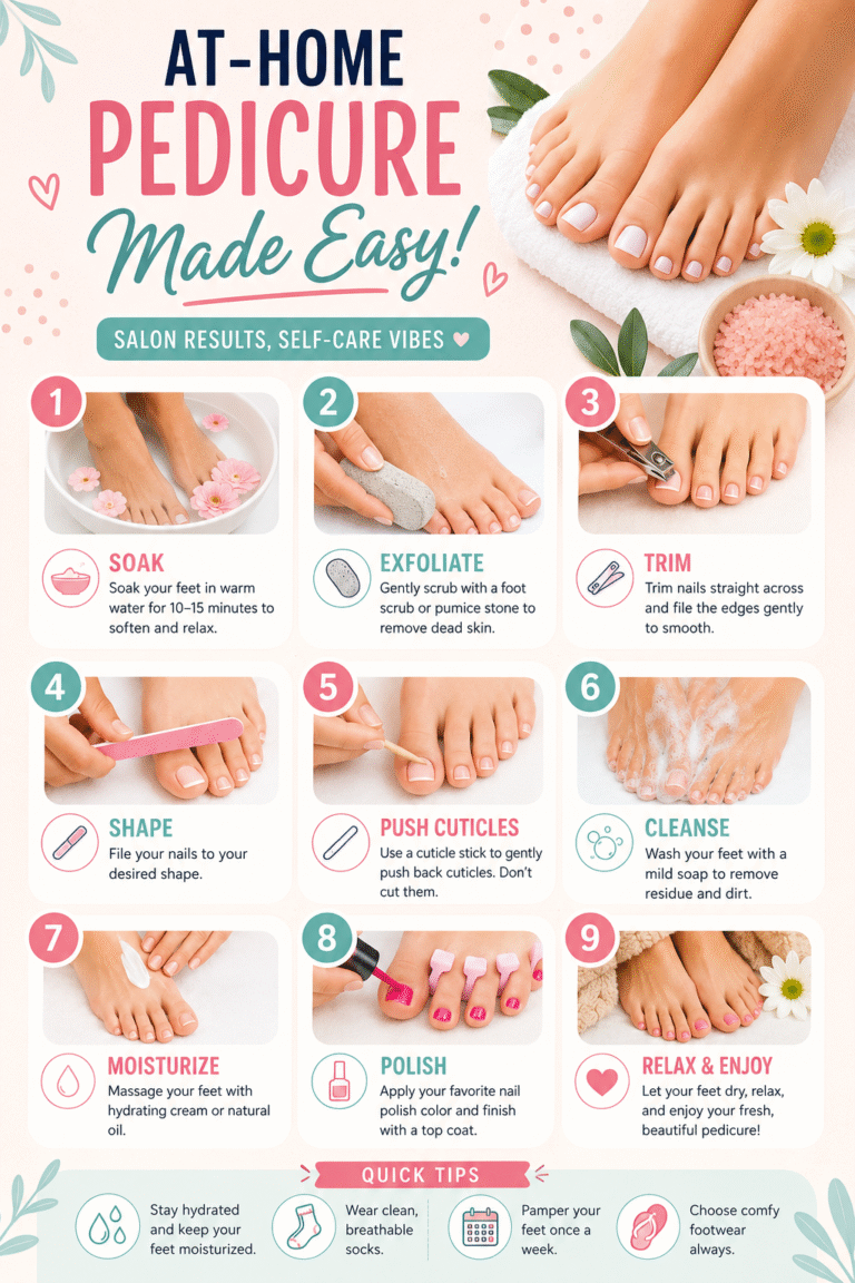 DIY Pedicure at Home Step-by-Step Guide for Soft, Smooth  Beautiful Feet