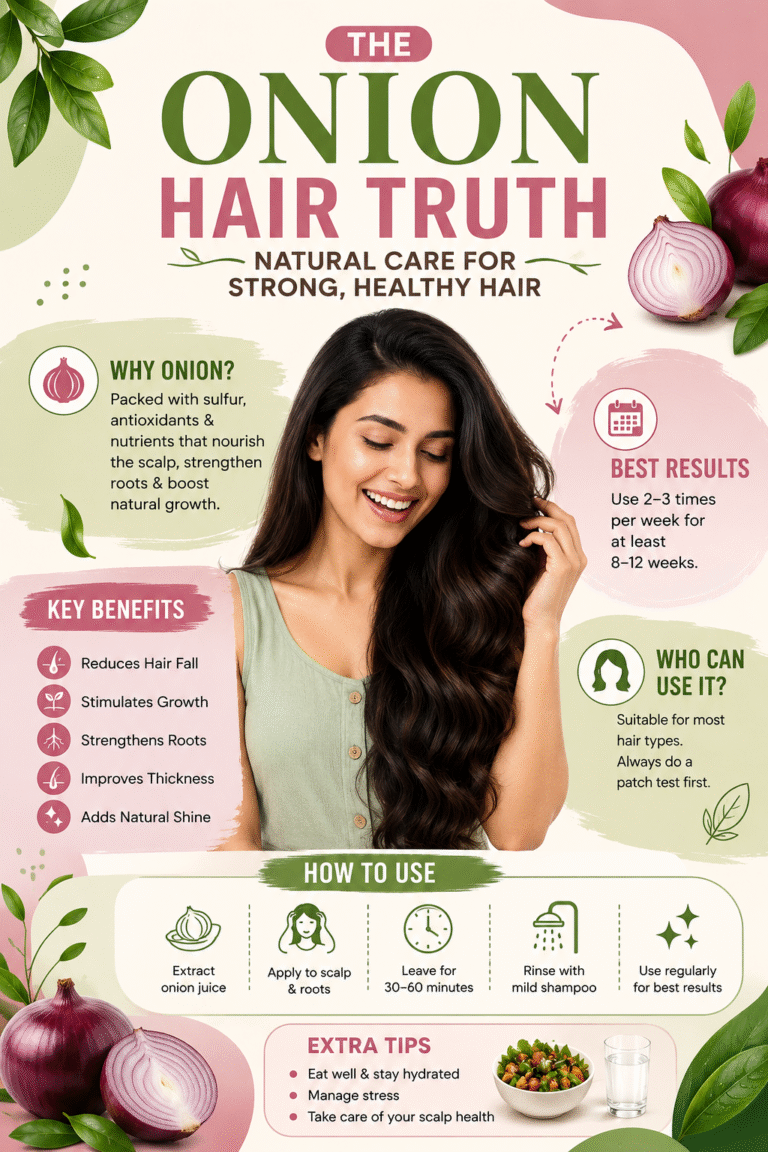 Onion Hair Growth Benefits Natural Secret for Thicker, Stronger  Shinier Hair