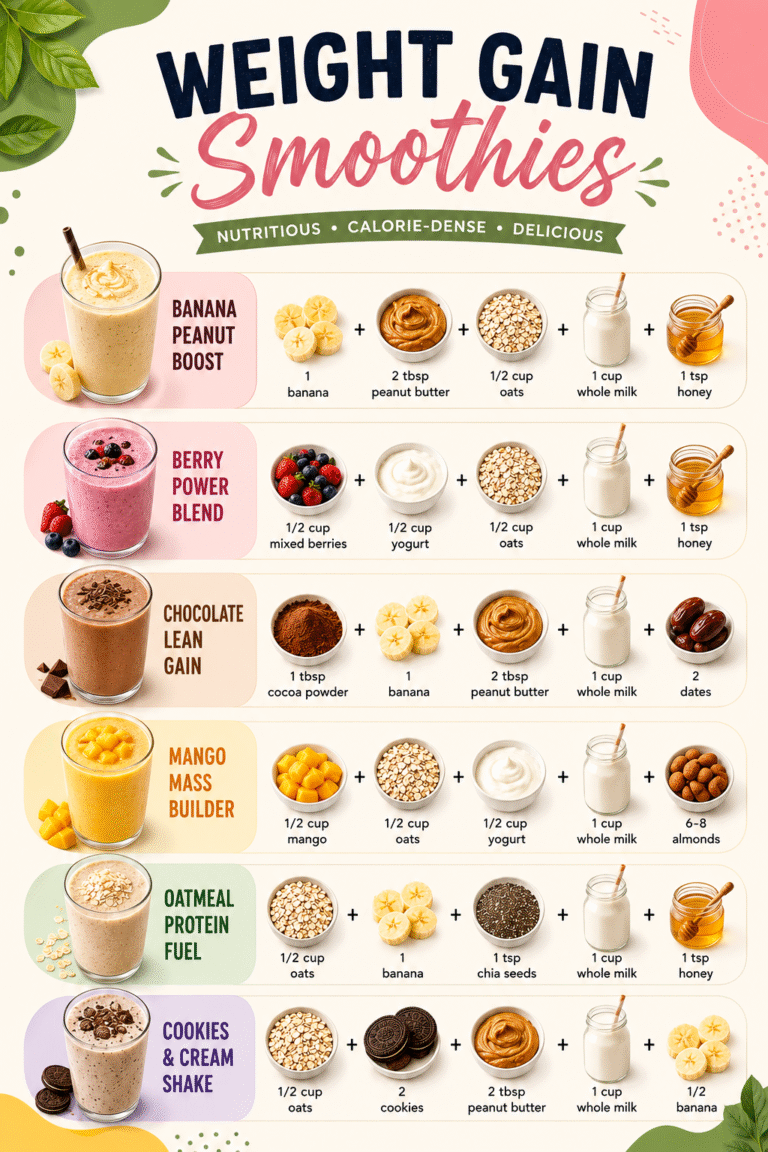 Weight Gain Smoothies 6 High-Calorie Healthy Smoothie Recipes to Gain Weight Fast