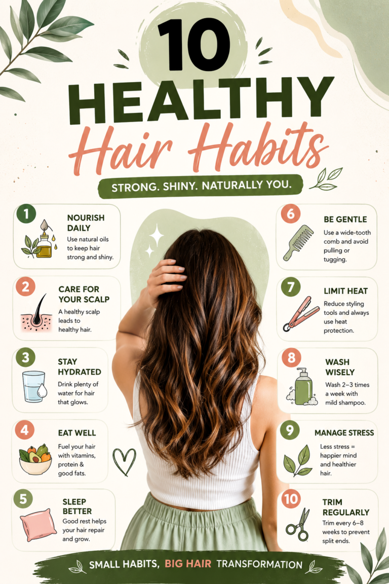 10 Healthy Hair Habits for Strong, Shiny Natural Hair  Easy Hair Care Tips