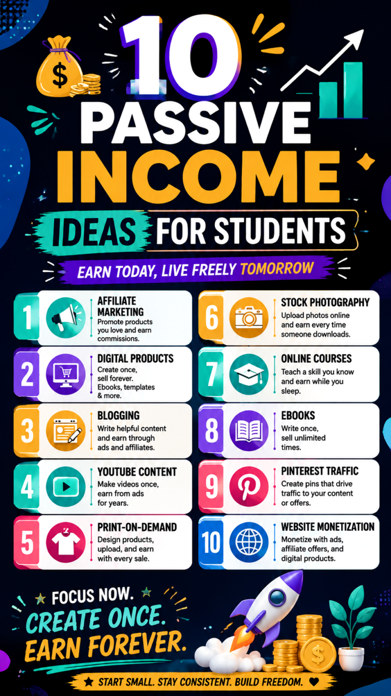 10 Passive Income Ideas for Students to Make Money Online  Build Wealth