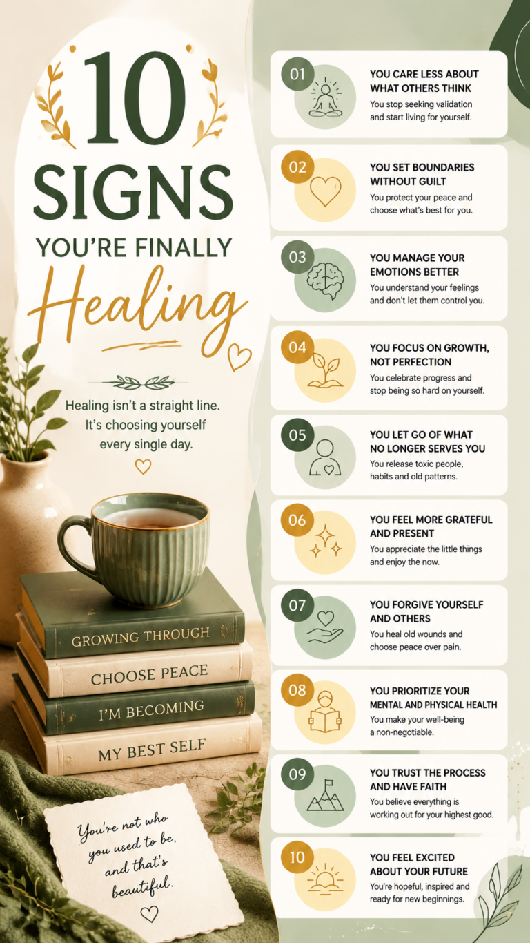 10 Signs Youre Finally Healing   Self-Growth, Inner Peace  New Beginnings