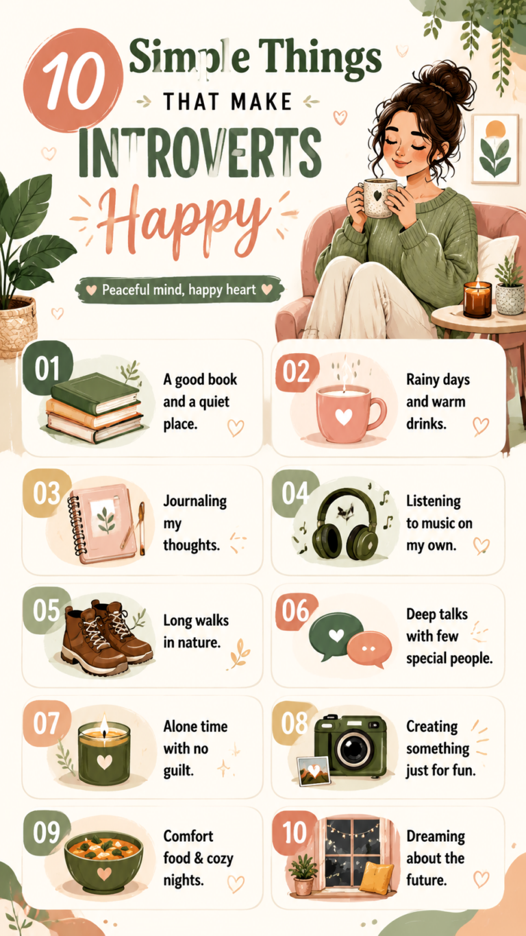 10 Simple Things That Make Introverts Happy  Cozy Introvert Self Care Ideas