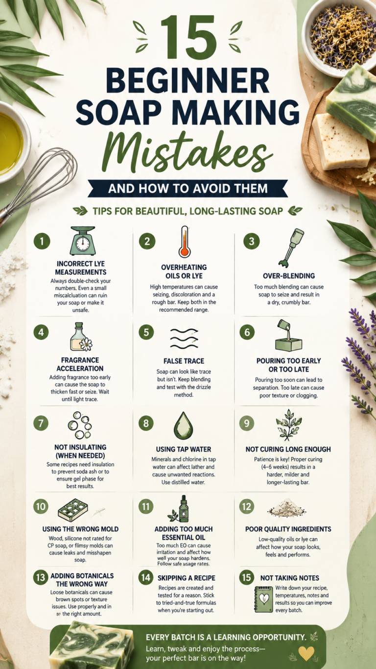15 Beginner Soap Making Mistakes to Avoid for Perfect Homemade Soap