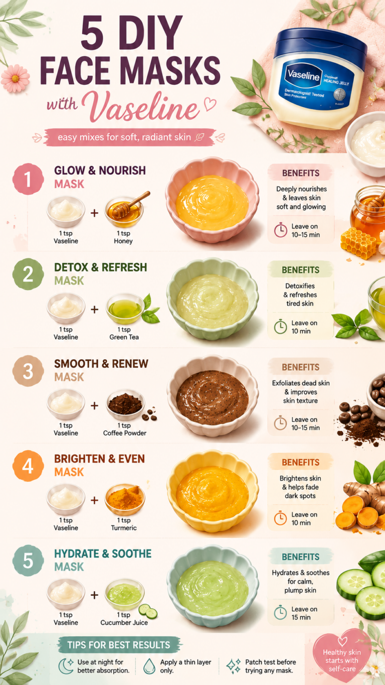 5 Vaseline Face Masks for Glowing Skin  Easy DIY Face Mask Recipes