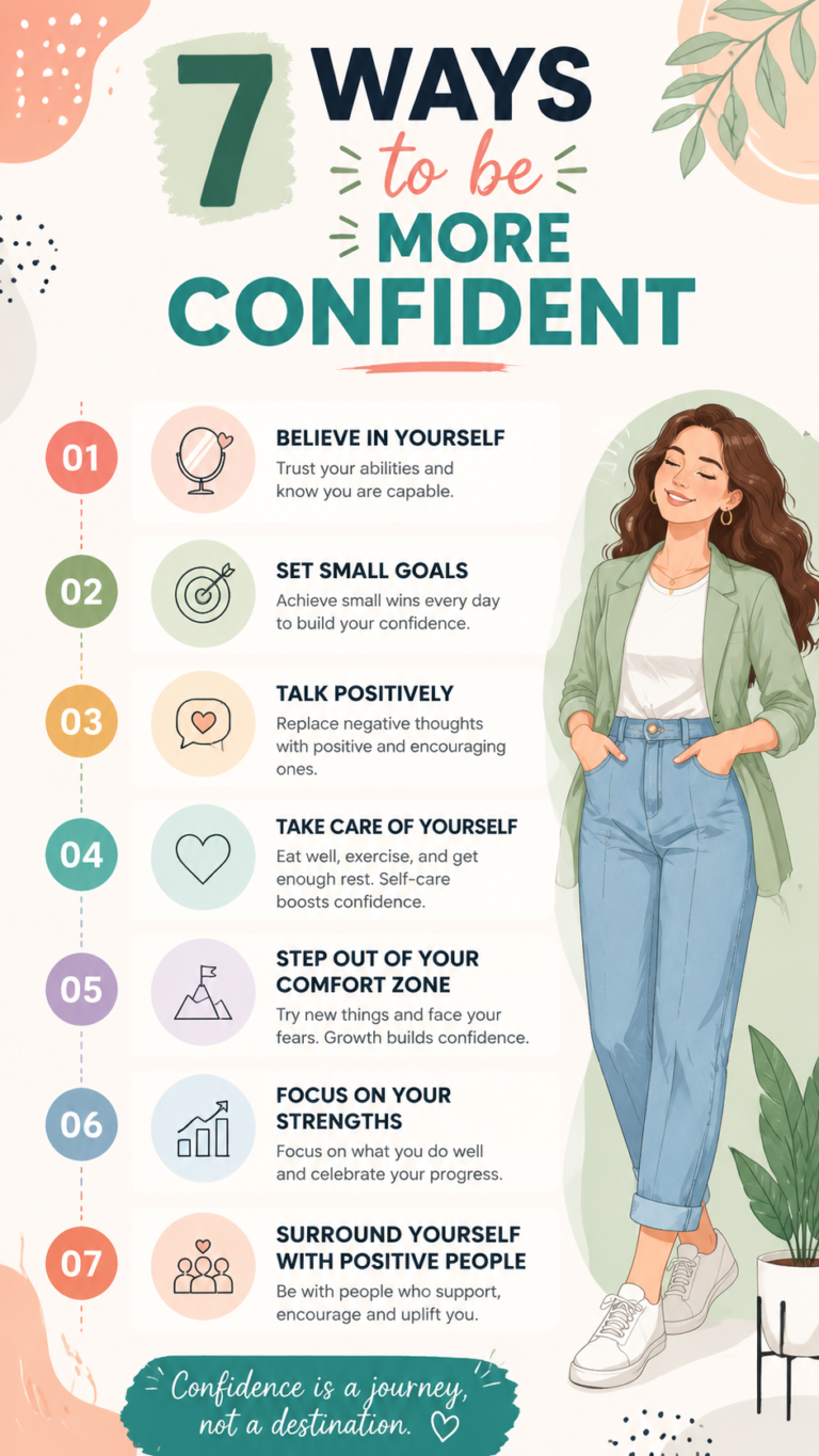 7 Confidence Tips for Women to Build Self Growth  a Positive Mindset
