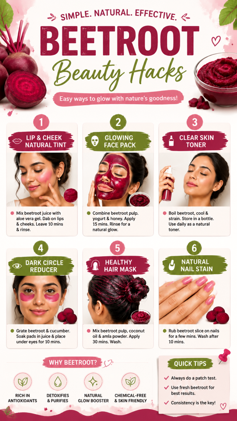 Beetroot Face Mask Recipe for Glowing Skin  Natural DIY Beauty Hack