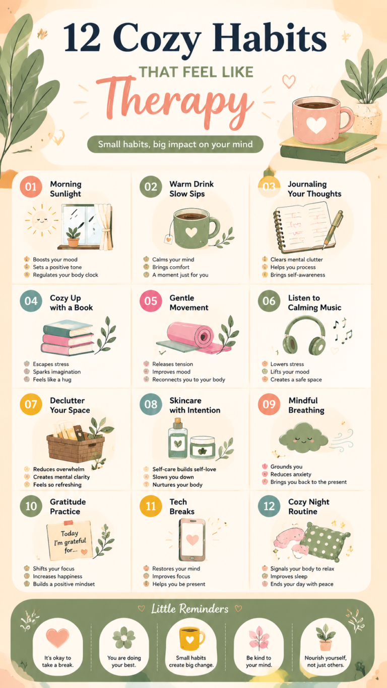 12 Cozy Habits That Feel Like Therapy for a Calm  Happy Mind