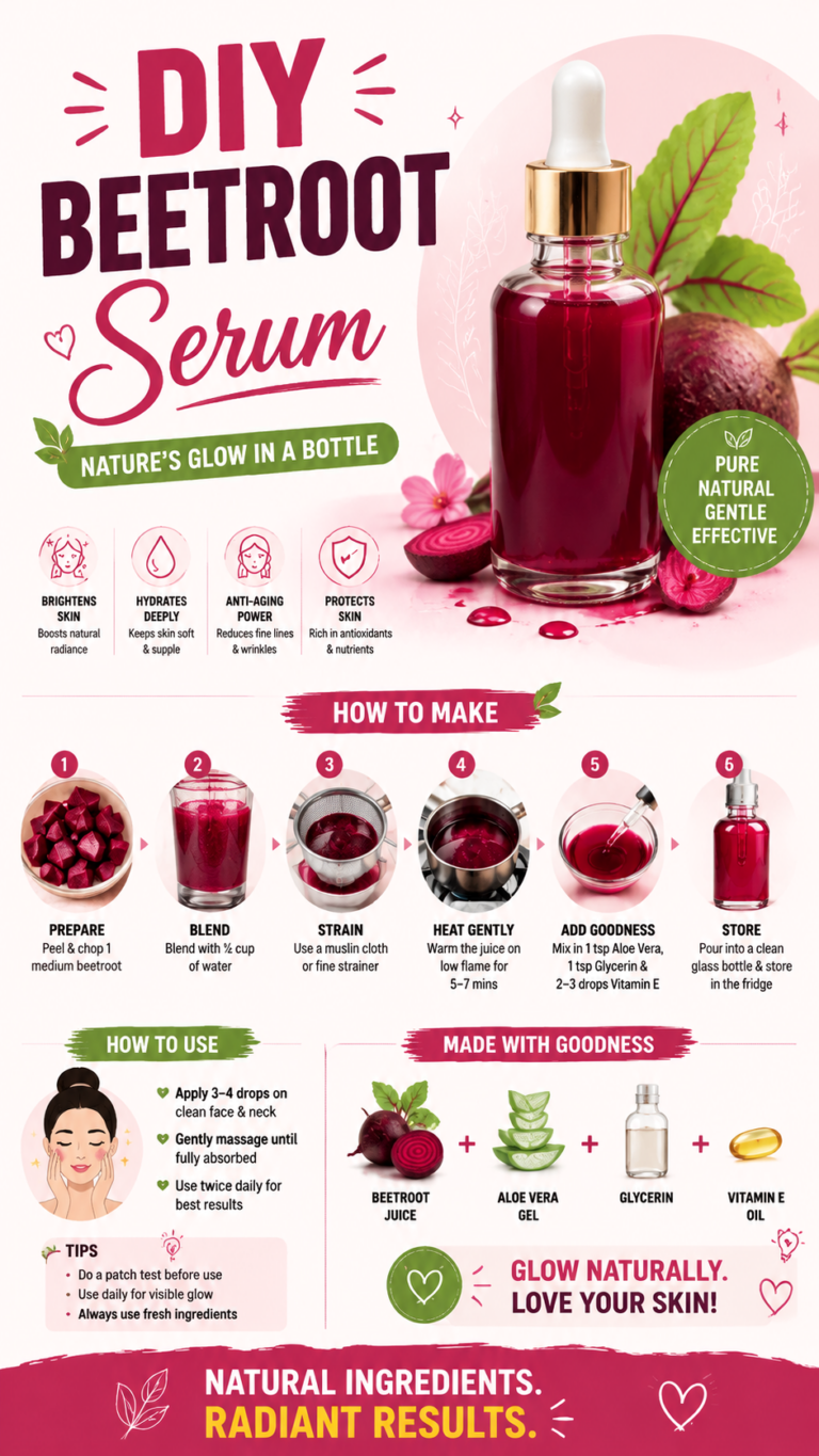 DIY Beetroot Serum Recipe for Glowing Skin  Natural Face Serum DIY