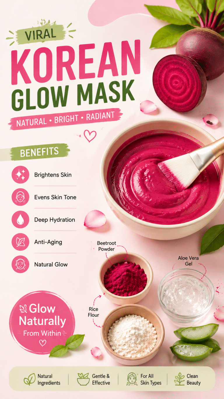 DIY Korean Glow Mask  Natural Face Mask for Bright Glass Skin