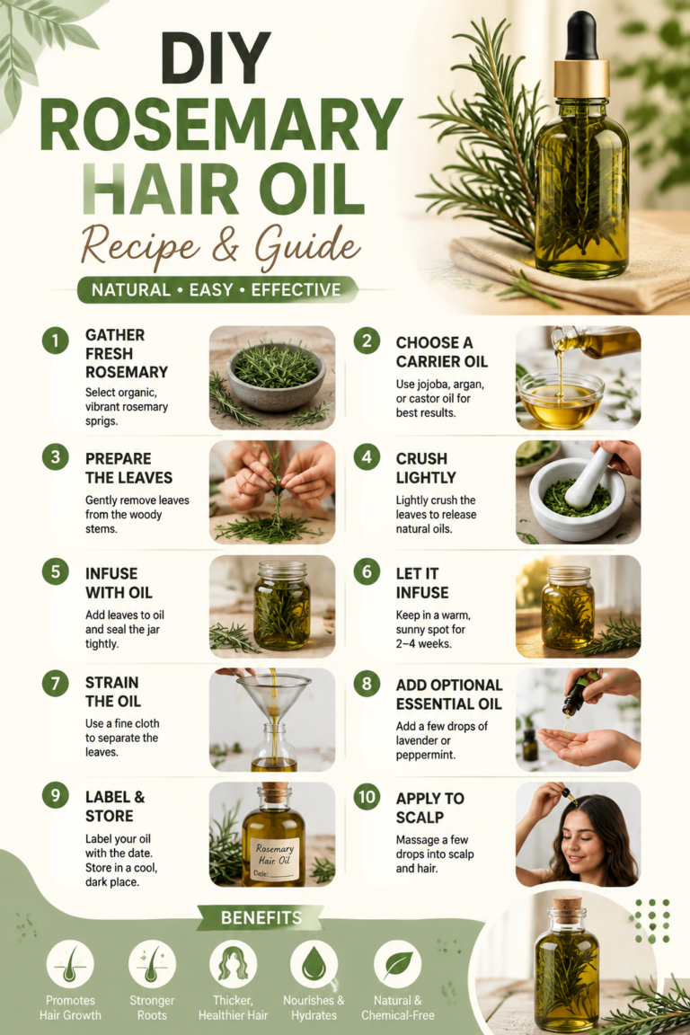 DIY Rosemary Hair Oil Recipe  Natural Homemade Hair Growth Guide