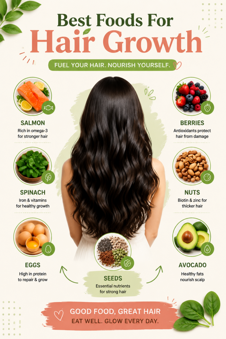 Best Foods for Hair Growth  Nourishing Foods for Stronger, Thicker Hair