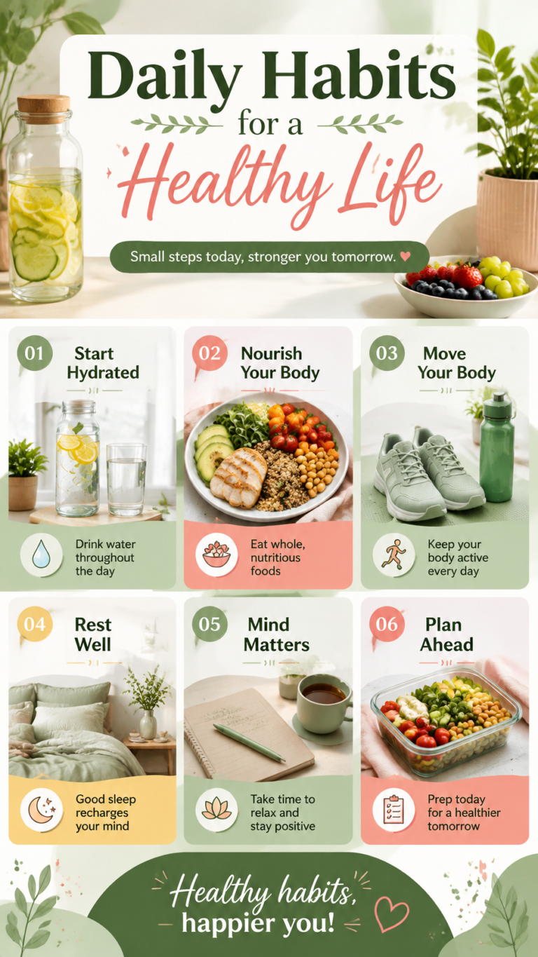 Habit Stacking for Healthy Living  Atomic Habits  Wellness Routine Guide