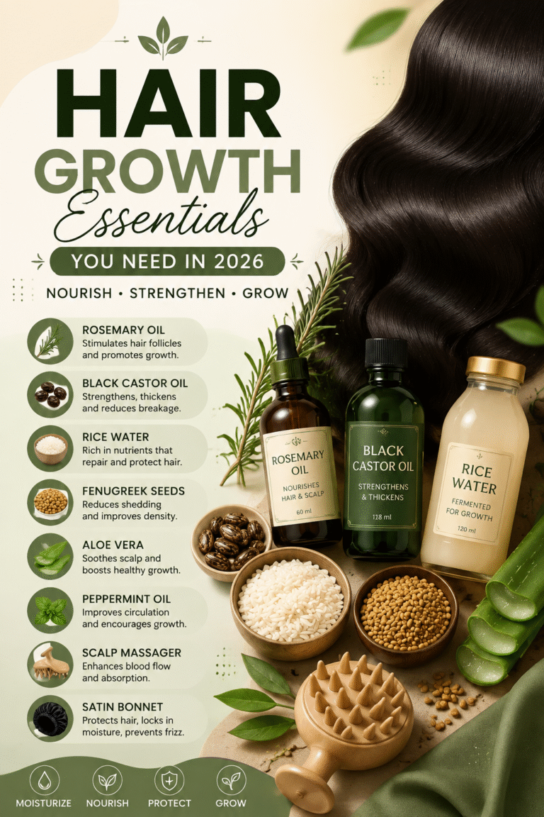 Best Hair Growth Essentials for Longer, Thicker  Healthier Hair in 2026