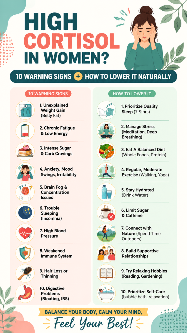 High Cortisol in Women 10 Signs  Natural Ways to Lower Cortisol Levels