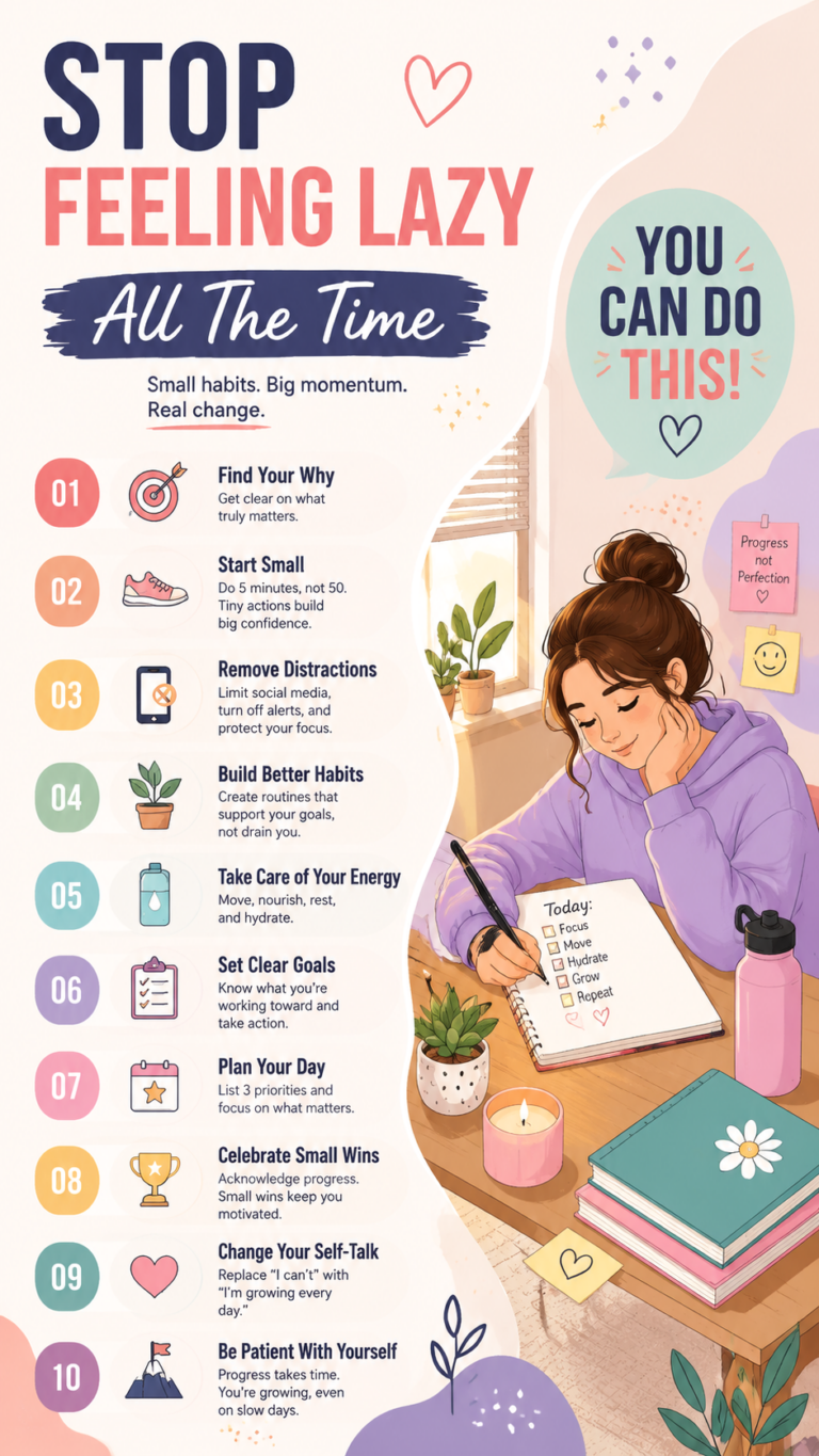 10 Simple Habits to Stop Feeling Lazy and Boost Daily Motivation