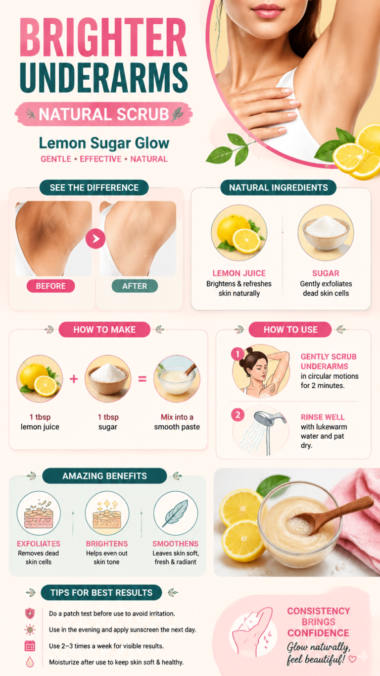 Lemon Sugar Underarm Scrub   DIY Brightening Exfoliation for Smooth Skin