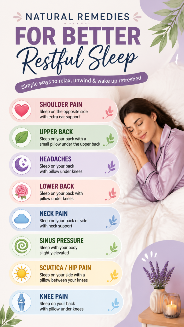 Best Sleeping Positions for Pain Relief and a More Restful Nights Sleep