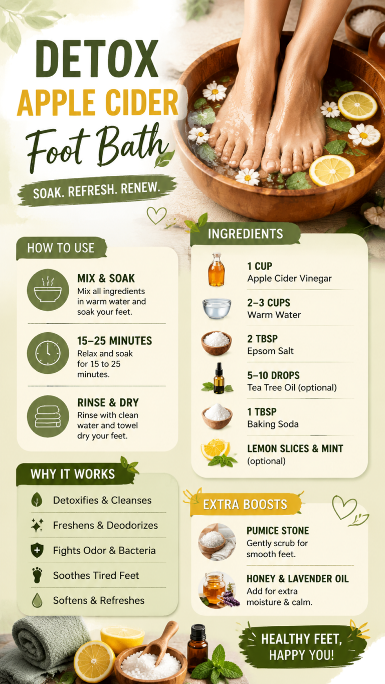Apple Cider Vinegar Foot Bath Recipe for Soft, Fresh  Odor-Free Feet at Home