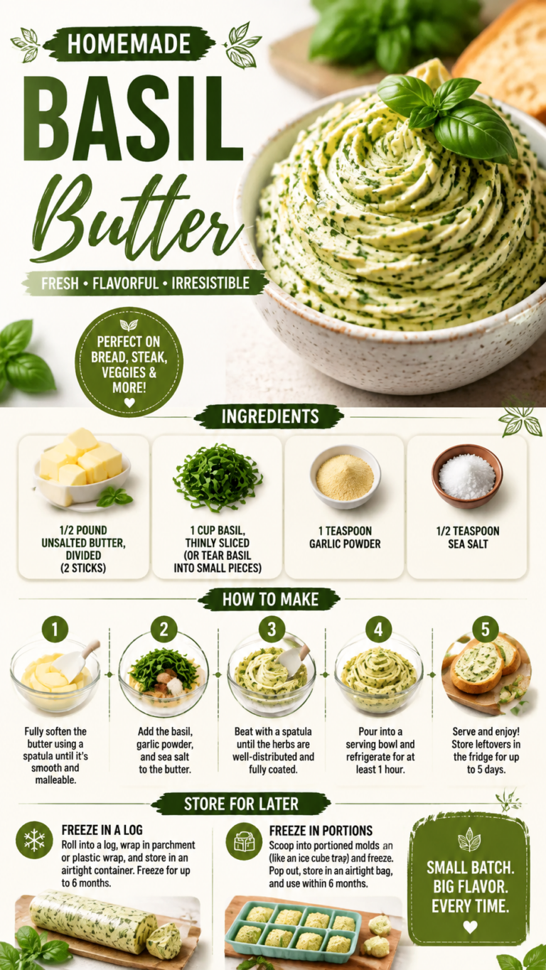 Homemade Basil Butter Recipe  Easy Garlic Herb Butter for Bread  More