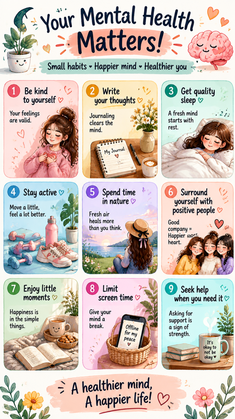 Mental Health Matters 10 Gentle Self-Care Reminders for Daily Wellness