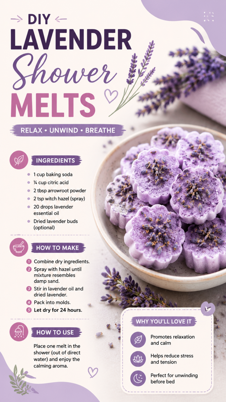 DIY Lavender Shower Melts Recipe for Relaxing Spa-Like Showers at Home