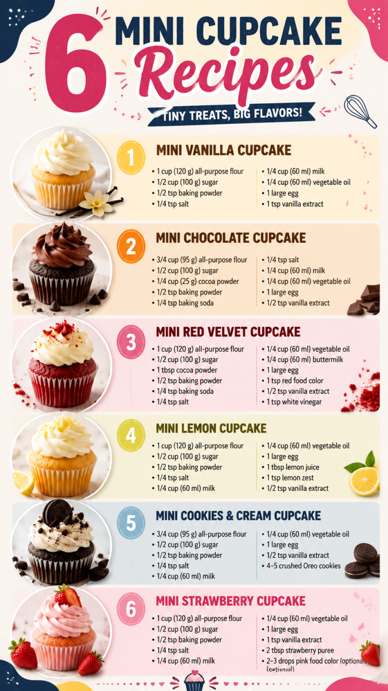 6 Mini Cupcake Recipes Tiny Treats with Big Flavor Ideas