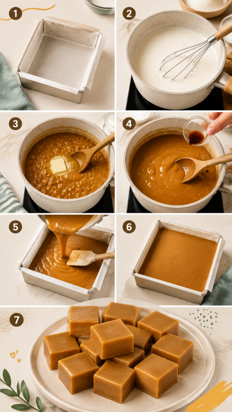 Easy Homemade Caramel Fudge Recipe  Creamy Melt-In-Your-Mouth Candy Squares