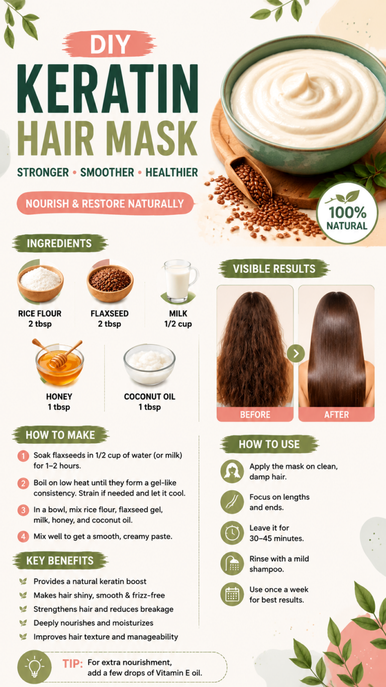 DIY Keratin Hair Mask Recipe for Shiny, Smooth  Frizz-Free Hair