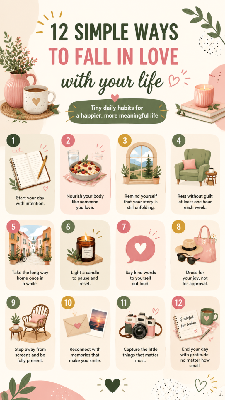 How to Fall in Love With Your Life  12 Simple Daily Joy Habits for Happiness