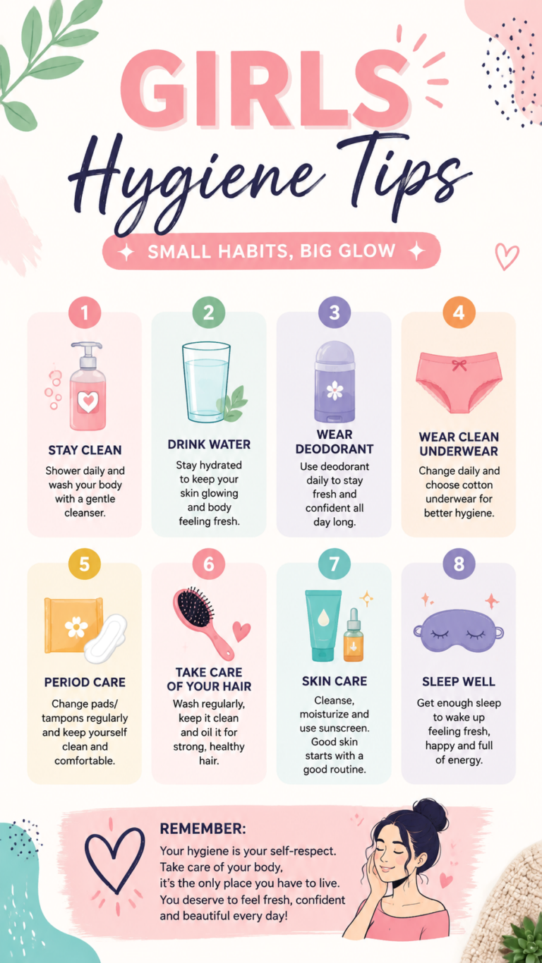 Girls Hygiene Tips Simple Daily Habits for a Fresh and Healthy Glow