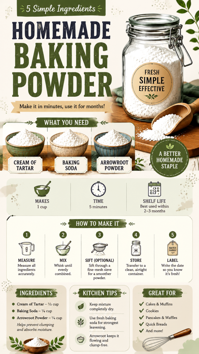 How to Make Homemade Baking Powder with Simple Pantry Ingredients