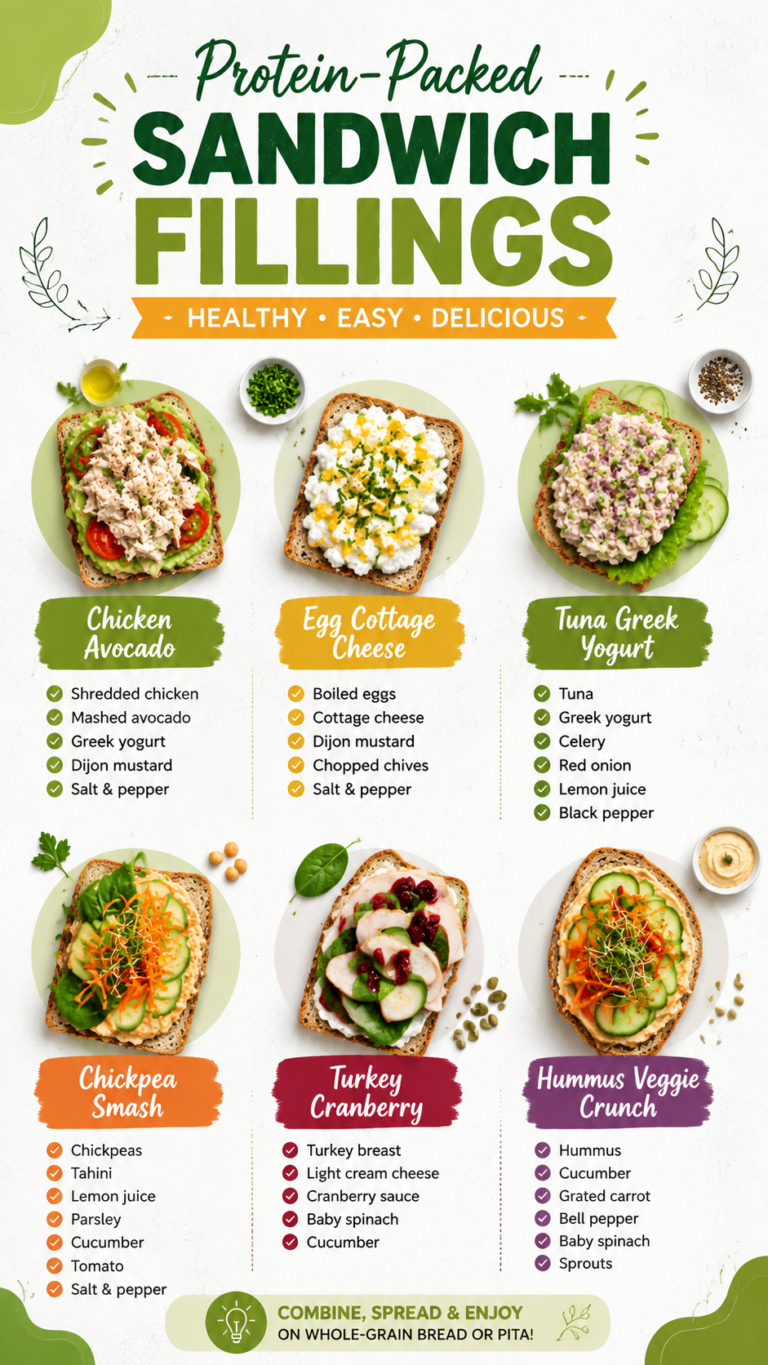 10 Healthy High Protein Sandwich Fillings for Easy Lunch Ideas